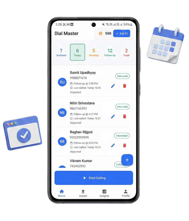 Dial Master CRM Feature